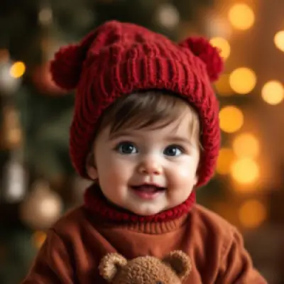 Newborn baby portrait