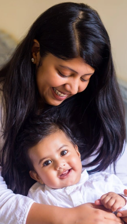 mom and child