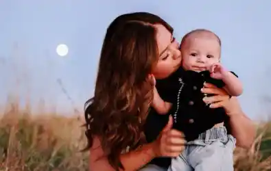 Proud parents standing together