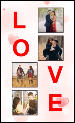 Love Couple Customizable Photo Frame
