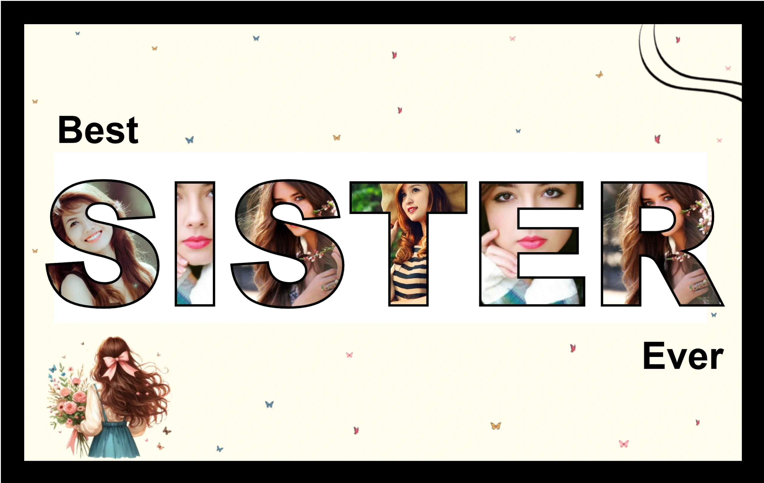 Personalized Sister Photo Frame Customizable