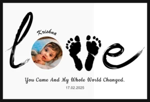 Baby Footprints Keepsake Frame