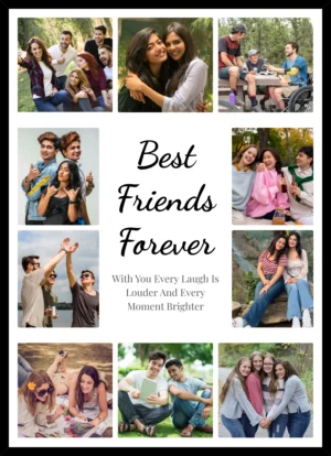 Best Friends Forever Personalized Photo Collage Frame Gift