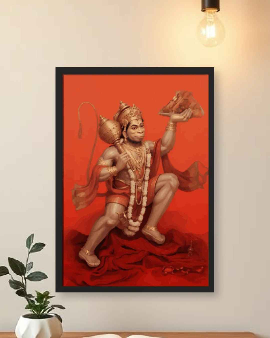 Divine Hanuman Ji Spiritual Wall...