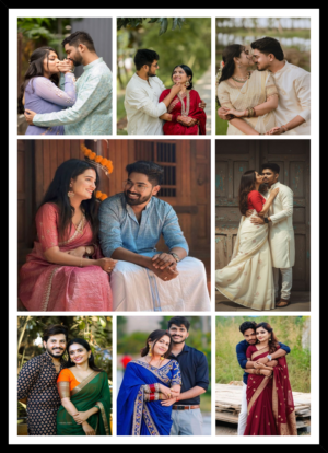 Personalized Moments Photo Collage Frame with Multiple Pictures and Custom Memory Display
