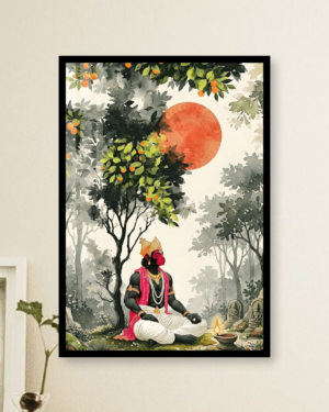 Personalized Hanuman Ji Meditation Photo Frame
