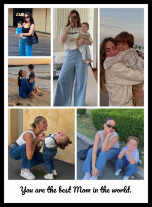 Personalized Best Mom Photo Collage Frame with Custom Mother and Child Pictures